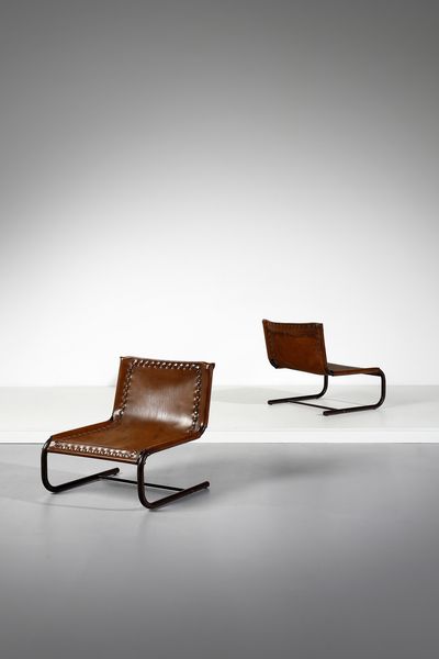 CHARLES JOOSTEN & ZARI ZALLONI : Coppia di sedie per Framar  - Asta Asta 393 | DESIGN E ARTI DECORATIVE DEL NOVECENTO Online - Associazione Nazionale - Case d'Asta italiane