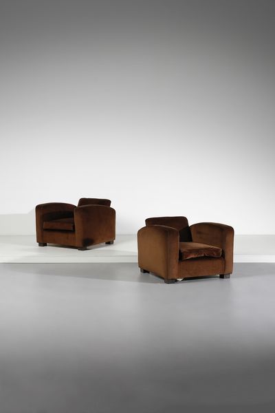 MANIFATTURA ITALIANA : Coppia di poltrone  - Asta Asta 393 | DESIGN E ARTI DECORATIVE DEL NOVECENTO Online - Associazione Nazionale - Case d'Asta italiane