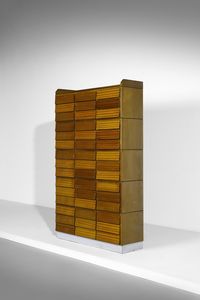 SCHIROLLI RENZO (1934 - 2000) : Cassettiera  - Asta Asta 393 | DESIGN E ARTI DECORATIVE DEL NOVECENTO Online - Associazione Nazionale - Case d'Asta italiane