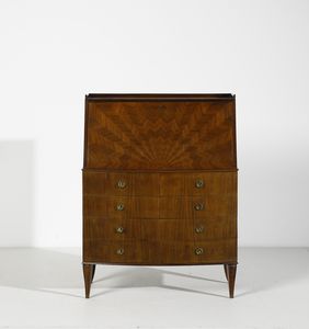 BUFFA PAOLO (1903 - 1970) : Mobile a ribalta per Spartaco Brugnoli  - Asta Asta 393 | DESIGN E ARTI DECORATIVE DEL NOVECENTO Online - Associazione Nazionale - Case d'Asta italiane