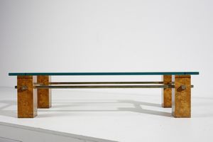 RIZZO WILLY (1928 - 2013) : attribuito. Tavolino da salotto  - Asta Asta 393 | DESIGN E ARTI DECORATIVE DEL NOVECENTO Online - Associazione Nazionale - Case d'Asta italiane