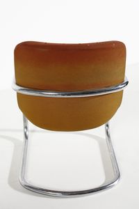 STOPPINO GIOTTO (n. 1926) : nello stile di. Quattro poltroncine  - Asta Asta 393 | DESIGN E ARTI DECORATIVE DEL NOVECENTO Online - Associazione Nazionale - Case d'Asta italiane