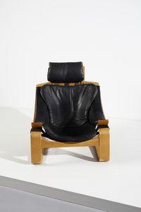 FRIBYTTER AKE (1922 - 1998) : Poltrona Kroken per Nelo Mobel  - Asta Asta 393 | DESIGN E ARTI DECORATIVE DEL NOVECENTO Online - Associazione Nazionale - Case d'Asta italiane