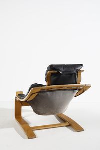 FRIBYTTER AKE (1922 - 1998) : Poltrona Kroken per Nelo Mobel  - Asta Asta 393 | DESIGN E ARTI DECORATIVE DEL NOVECENTO Online - Associazione Nazionale - Case d'Asta italiane