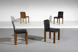 SCARPA AFRA (1937 -2011) & TOBIA (n. 1935) - nello stile di. Quattro sedie per Molteni