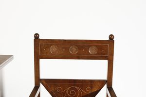 GRASSI VITTORIO (1878 - 1958) : attribuito. Scrivania con sedia  - Asta Asta 393 | DESIGN E ARTI DECORATIVE DEL NOVECENTO Online - Associazione Nazionale - Case d'Asta italiane