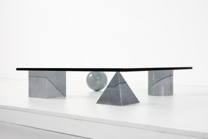 VIGNELLI MASSIMO (n. 1931) : Tavolino da salotto Metaphora per Castigliani  - Asta Asta 393 | DESIGN E ARTI DECORATIVE DEL NOVECENTO Online - Associazione Nazionale - Case d'Asta italiane