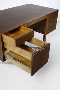 BREUER MARCEL (1902 - 1981) : Scrivania Canaan per Gavina  - Asta Asta 393 | DESIGN E ARTI DECORATIVE DEL NOVECENTO Online - Associazione Nazionale - Case d'Asta italiane