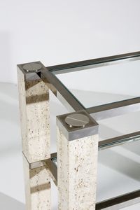 CATROUX FRANCOIS (n. 1968) : Coppia di consolle per Studio Angeletti, Roma  - Asta Asta 393 | DESIGN E ARTI DECORATIVE DEL NOVECENTO Online - Associazione Nazionale - Case d'Asta italiane