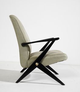 BENGT RUDA (1918 - 1999) : Coppia di poltrone Triva per Nordiska Kompaniets Verkstader  - Asta Asta 393 | DESIGN E ARTI DECORATIVE DEL NOVECENTO Online - Associazione Nazionale - Case d'Asta italiane