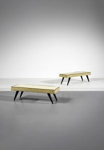 MANIFATTURA ITALIANA - Coppia di panchette