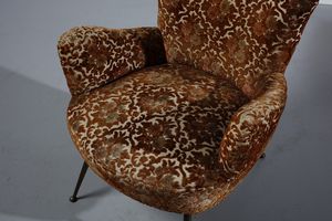 MANIFATTURA ITALIANA : Coppia di poltroncine  - Asta Asta 393 | DESIGN E ARTI DECORATIVE DEL NOVECENTO Online - Associazione Nazionale - Case d'Asta italiane