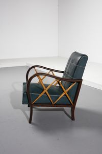 BUFFA PAOLO (1903 - 1970) : nello stile di . Coppia di poltrone  - Asta Asta 393 | DESIGN E ARTI DECORATIVE DEL NOVECENTO Online - Associazione Nazionale - Case d'Asta italiane