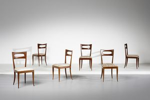 BORSANI OSVALDO (1911 - 1985) - nello stile di. Sei sedie