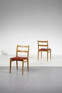 BEGA MELCHIORRE (1898 - 1976) - Coppia di sedie per Cassina