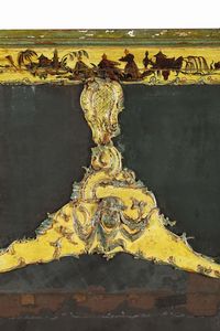 Caminiera in legno laccata a cineserie, met XVIII secolo  - Asta Importanti Opere e Arredi - Associazione Nazionale - Case d'Asta italiane