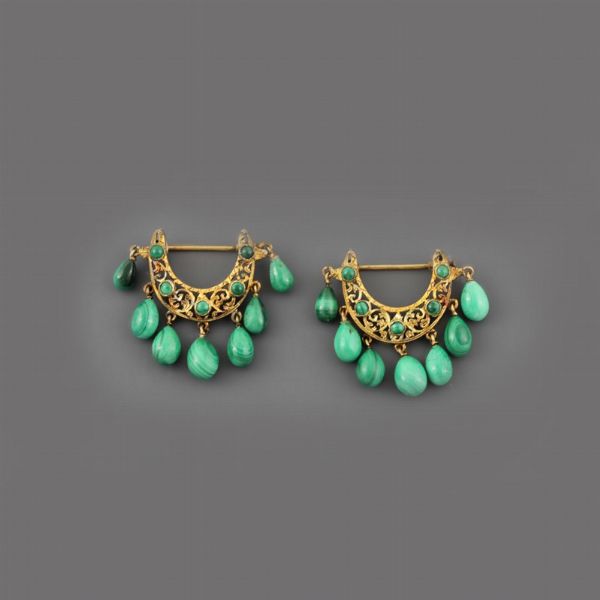 COPPIA DI SPILLE  - Asta Gioielli, argenti e oggettistica  - Associazione Nazionale - Case d'Asta italiane