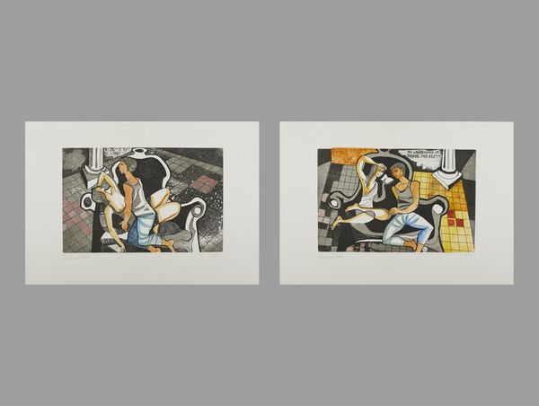 RANUCCI LUCIO (n. 1925) : Lotto composto da n. 2 fogli.  - Asta Asta 394 | ARTE MODERNA E CONTEMPORANEA Virtuale - Associazione Nazionale - Case d'Asta italiane