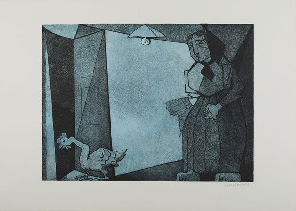 CANTATORE  DOMENICO (1906 - 1998) : Lotto composto da n.2 fogli.  - Asta Asta 394 | ARTE MODERNA E CONTEMPORANEA Virtuale - Associazione Nazionale - Case d'Asta italiane