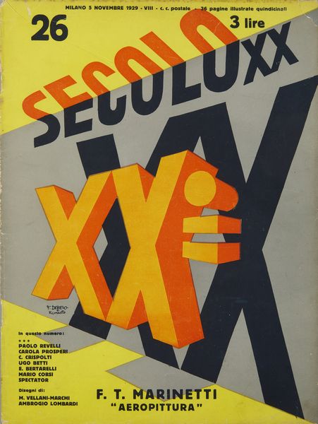 DEPERO FORTUNATO (1892 - 1960) : Secolo XX. Rivista originale completa.  - Asta Asta 394 | ARTE MODERNA E CONTEMPORANEA Virtuale - Associazione Nazionale - Case d'Asta italiane