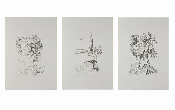 BENNATI LUIGI (n. 1929) : Cartella composta da n. 3 fogli.  - Asta Asta 394 | ARTE MODERNA E CONTEMPORANEA Virtuale - Associazione Nazionale - Case d'Asta italiane