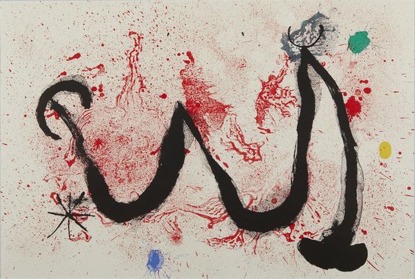 MIRO' JOAN (1893 - 1983) : La danse de feu.  - Asta Asta 394 | ARTE MODERNA E CONTEMPORANEA Virtuale - Associazione Nazionale - Case d'Asta italiane