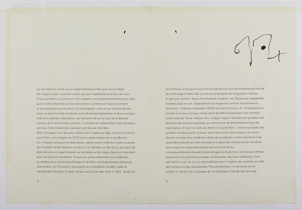 MIRO' JOAN (1893 - 1983) : La danse de feu.  - Asta Asta 394 | ARTE MODERNA E CONTEMPORANEA Virtuale - Associazione Nazionale - Case d'Asta italiane