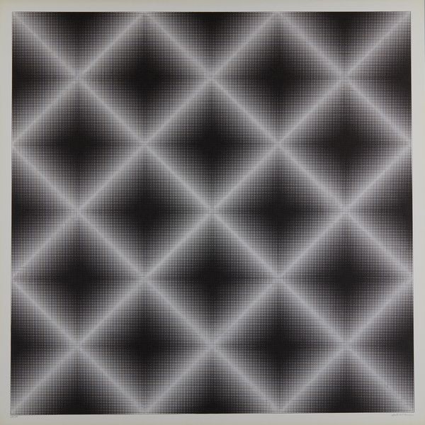 ALVIANI GETULIO (n. 1939) : Testura grafica x ortogonale.  - Asta Asta 394 | ARTE MODERNA E CONTEMPORANEA Virtuale - Associazione Nazionale - Case d'Asta italiane