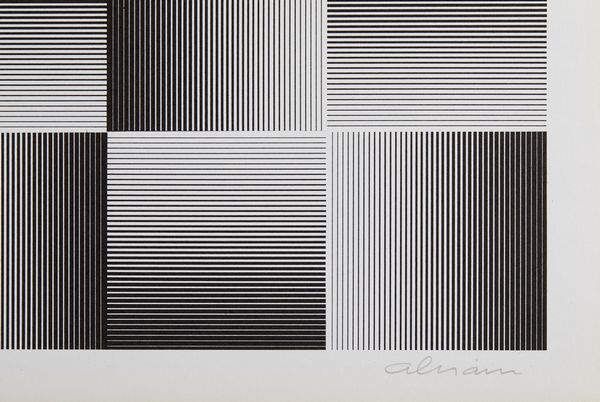 ALVIANI GETULIO (n. 1939) : Testura grafica inclinazione ottica.  - Asta Asta 394 | ARTE MODERNA E CONTEMPORANEA Virtuale - Associazione Nazionale - Case d'Asta italiane