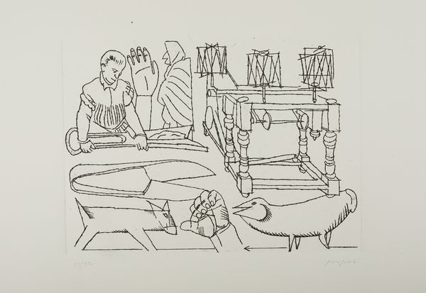 POZZATI CONCETTO (n. 1935) : La cimatura.  - Asta Asta 394 | ARTE MODERNA E CONTEMPORANEA Virtuale - Associazione Nazionale - Case d'Asta italiane