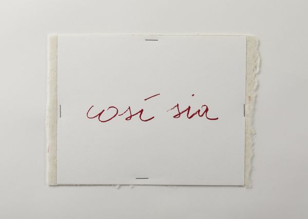 TACCHI  CESARE (1940 - 2014) : Cos� sia.  - Asta Asta 394 | ARTE MODERNA E CONTEMPORANEA Virtuale - Associazione Nazionale - Case d'Asta italiane