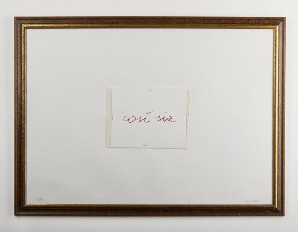 TACCHI  CESARE (1940 - 2014) : Cos� sia.  - Asta Asta 394 | ARTE MODERNA E CONTEMPORANEA Virtuale - Associazione Nazionale - Case d'Asta italiane