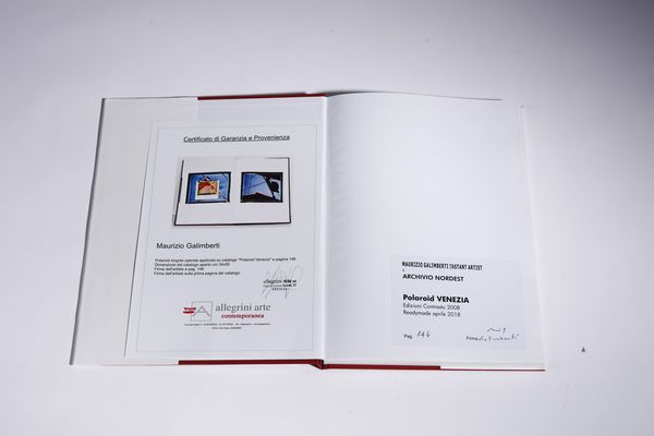 GALIMBERTI MAURIZIO (n. 1956) : ReadymadePolaroid Venezia.  - Asta Asta 394 | ARTE MODERNA E CONTEMPORANEA Virtuale - Associazione Nazionale - Case d'Asta italiane