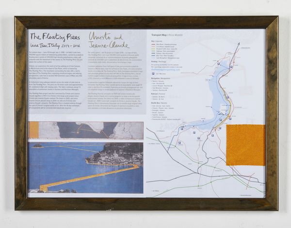 CHRISTO' (n. 1935) & JEANNE-CLAUDE (1935 - 2009) : The Floating Piers Lake Iseo Italy 2014-2016  - Asta Asta 394 | ARTE MODERNA E CONTEMPORANEA Virtuale - Associazione Nazionale - Case d'Asta italiane