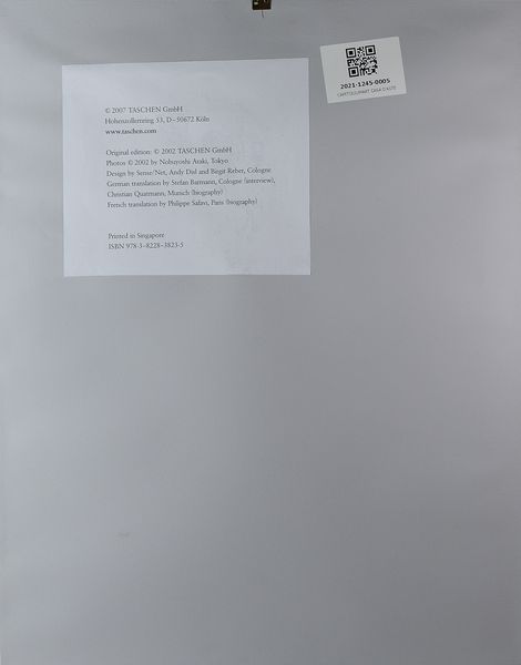 ARAKI NOBUYOSHI (n. 1940) : Senza titolo.  - Asta Asta 394 | ARTE MODERNA E CONTEMPORANEA Virtuale - Associazione Nazionale - Case d'Asta italiane