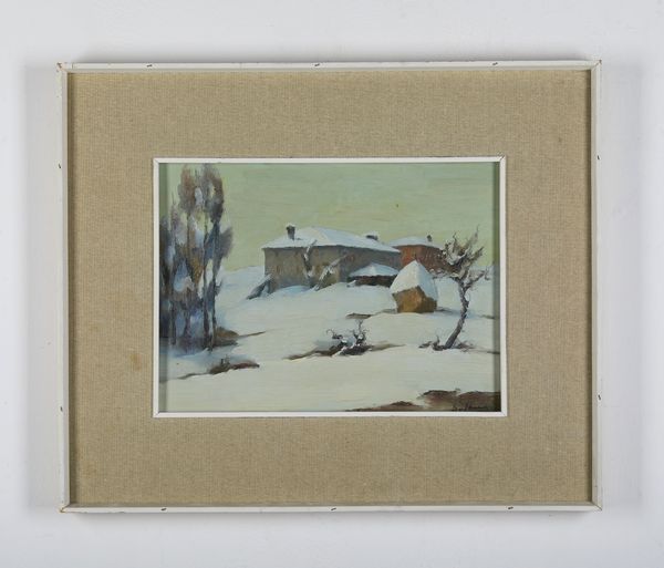 LANARO DINO (1908 - 1998) : Inverno.  - Asta Asta 394 | ARTE MODERNA E CONTEMPORANEA Virtuale - Associazione Nazionale - Case d'Asta italiane