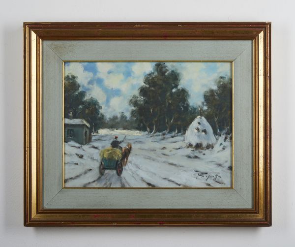 KARPOFF IVAN (1898 - 1970) : Carro nella neve.  - Asta Asta 394 | ARTE MODERNA E CONTEMPORANEA Virtuale - Associazione Nazionale - Case d'Asta italiane