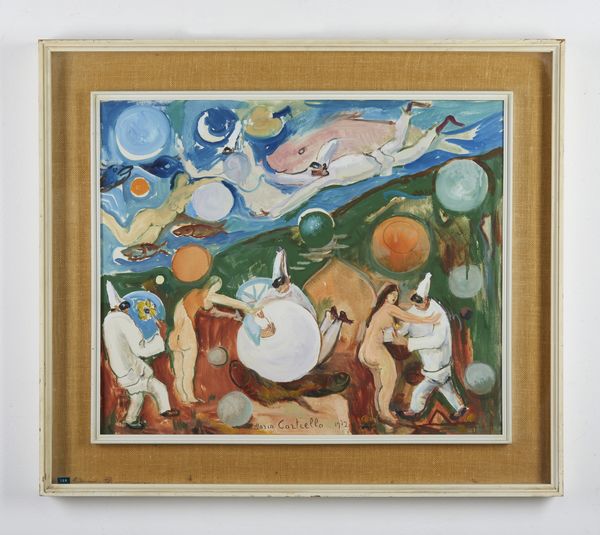 CORTIELLO MARIO (1907 - 1982) : Pulcinella conquistatore.  - Asta Asta 394 | ARTE MODERNA E CONTEMPORANEA Virtuale - Associazione Nazionale - Case d'Asta italiane