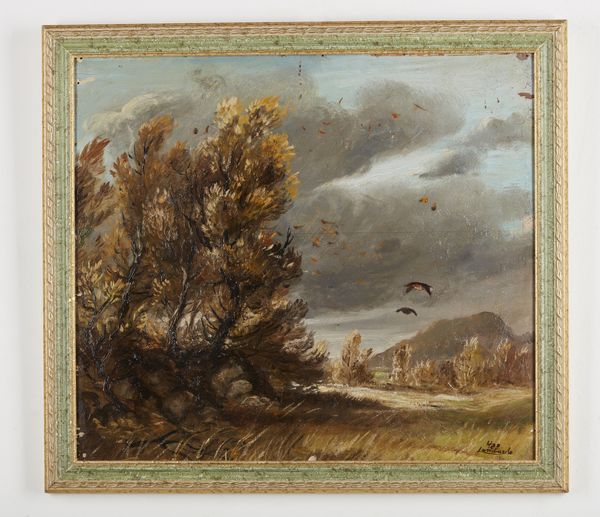 LOMBARDO UGO (n. 1922) : Paesaggio autunnale.  - Asta Asta 394 | ARTE MODERNA E CONTEMPORANEA Virtuale - Associazione Nazionale - Case d'Asta italiane