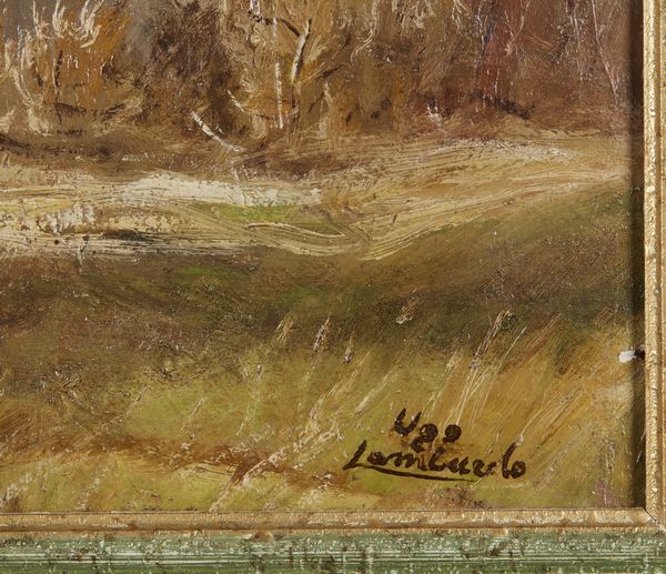 LOMBARDO UGO (n. 1922) : Paesaggio autunnale.  - Asta Asta 394 | ARTE MODERNA E CONTEMPORANEA Virtuale - Associazione Nazionale - Case d'Asta italiane
