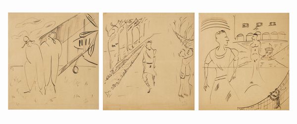 BELLI CARLO (1903 - 1991) : Lotto composto da n. 3 opere.  - Asta Asta 394 | ARTE MODERNA E CONTEMPORANEA Virtuale - Associazione Nazionale - Case d'Asta italiane