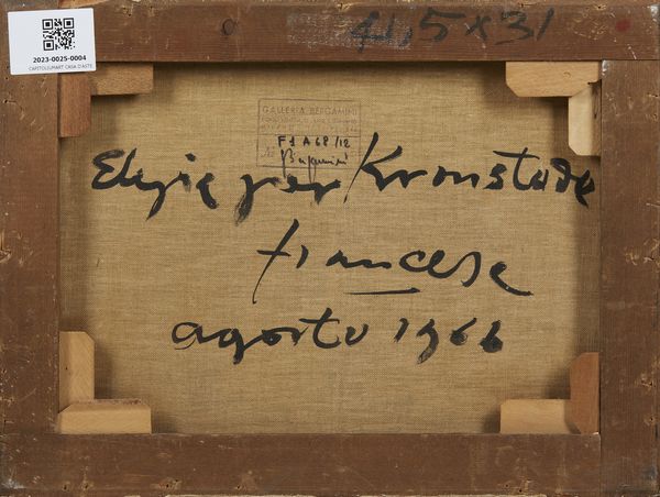 FRANCESE FRANCO (1920 - 1996) : Elegia per Kronstand.  - Asta Asta 394 | ARTE MODERNA E CONTEMPORANEA Virtuale - Associazione Nazionale - Case d'Asta italiane