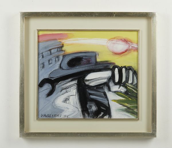 VAGLIERI TINO (1929 - 2000) : Confine della citt� con sole.  - Asta Asta 394 | ARTE MODERNA E CONTEMPORANEA Virtuale - Associazione Nazionale - Case d'Asta italiane