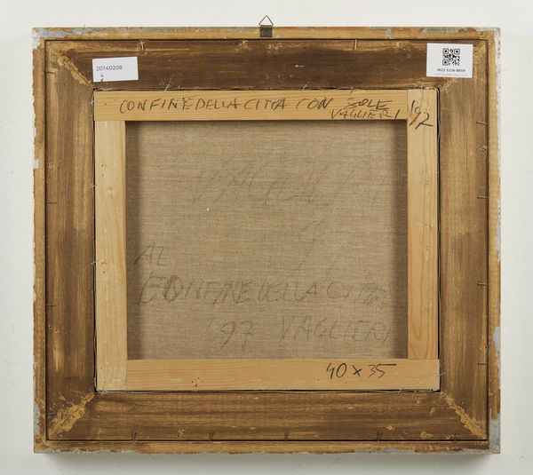 VAGLIERI TINO (1929 - 2000) : Confine della citt� con sole.  - Asta Asta 394 | ARTE MODERNA E CONTEMPORANEA Virtuale - Associazione Nazionale - Case d'Asta italiane