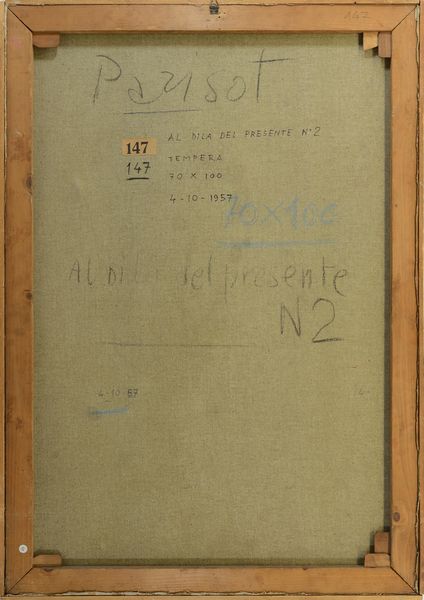 PARISOT ADRIANO (1912 - 2004) : Al di l� del presente n. 2.  - Asta Asta 394 | ARTE MODERNA E CONTEMPORANEA Virtuale - Associazione Nazionale - Case d'Asta italiane
