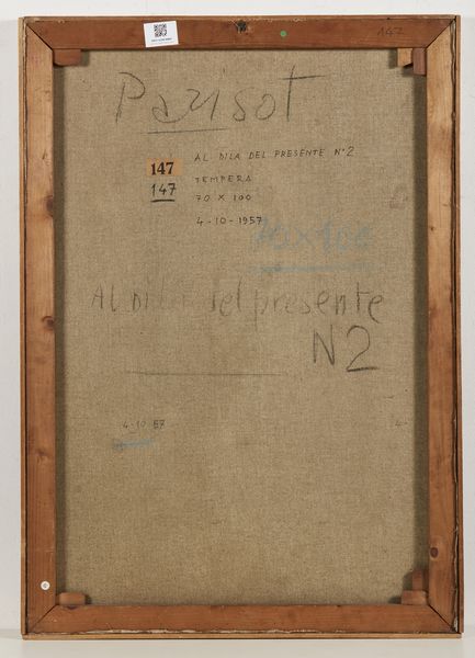 PARISOT ADRIANO (1912 - 2004) : Al di l� del presente n. 2.  - Asta Asta 394 | ARTE MODERNA E CONTEMPORANEA Virtuale - Associazione Nazionale - Case d'Asta italiane