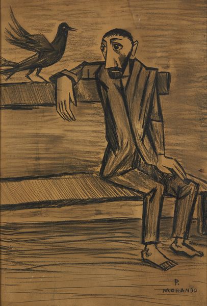 MORANDO PIETRO (1889 - 1980) : Rapina.  - Asta Asta 394 | ARTE MODERNA E CONTEMPORANEA Virtuale - Associazione Nazionale - Case d'Asta italiane