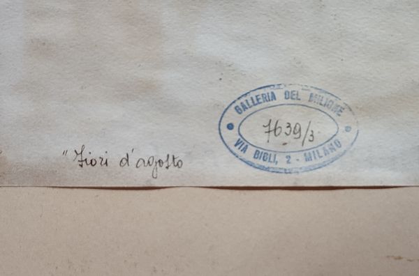 PRAMPOLINI HIERO (1913 - 1973) : Fiori d'Agosto.  - Asta Asta 394 | ARTE MODERNA E CONTEMPORANEA Virtuale - Associazione Nazionale - Case d'Asta italiane
