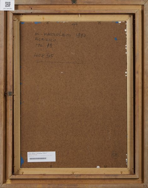 MAZZOLENI MARTINO (1935 - 1995) : Senza titolo n.19.  - Asta Asta 394 | ARTE MODERNA E CONTEMPORANEA Virtuale - Associazione Nazionale - Case d'Asta italiane