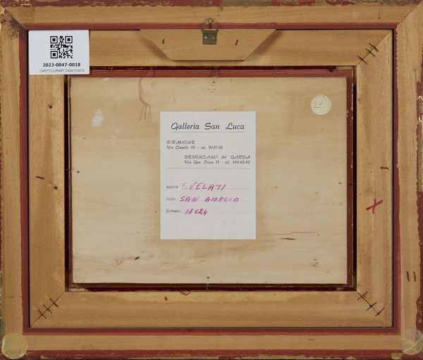 VELATI F. : San Giorgio.  - Asta Asta 394 | ARTE MODERNA E CONTEMPORANEA Virtuale - Associazione Nazionale - Case d'Asta italiane